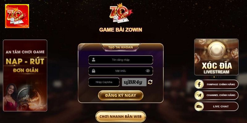 Hướng dẫn các thao tác tham gia cơ bản tại Zowin