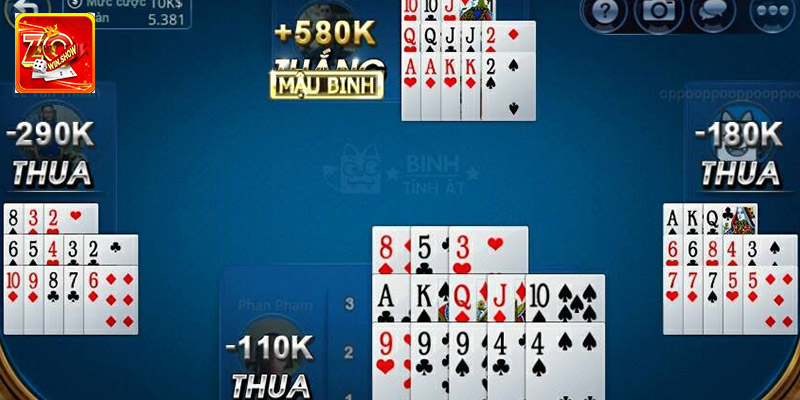 Lưu ý game bài mậu binh 